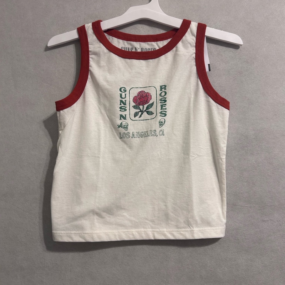 Kids Guns and roses White and Red Tank Top and Red sweat shorts size XXL NWT - Picture 6 of 7